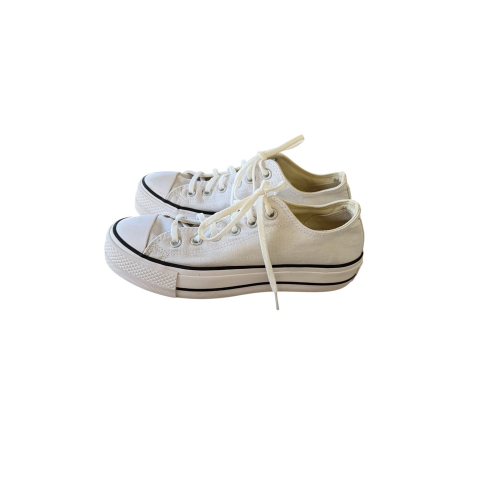 Converse Chuck Taylor All Star Lift Platform Sneakers White Women 8.5 US Low Top - Picture 5 of 10